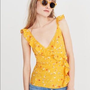 NWT Madewell silk wrap cami top size 2